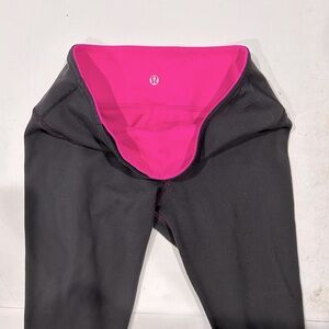 Lululemon women’s size 2 leggings - lightly warn, comfortable, reversible